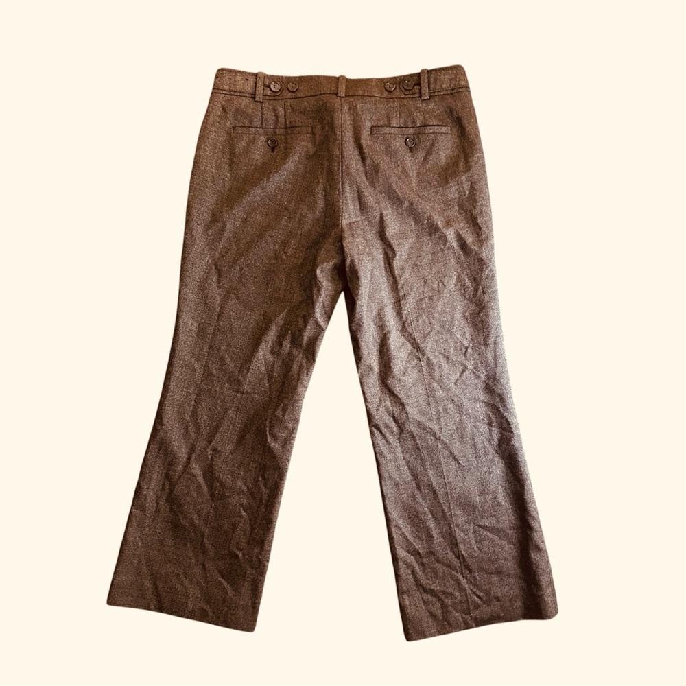 Ann Taylor brown virgin wool blend trouser pants Size 12 - Picture 8 of 13